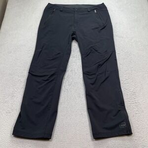 REI Co Op Hiking Pants Mens 40x32 Nylon Gray Zip Pockets Outdoor GorpCore